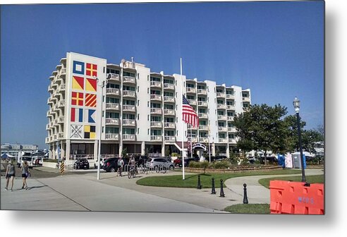 Port Royal Metal Print featuring the photograph Port Royal Hotel Wildwood NJ 2019 by Christopher Lotito
