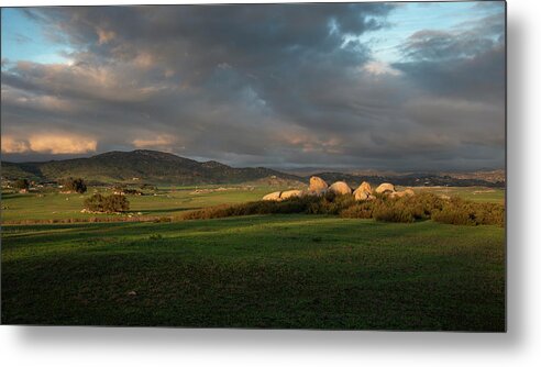 San Diego Metal Print featuring the photograph Ramona Grasslands Valley by William Dunigan