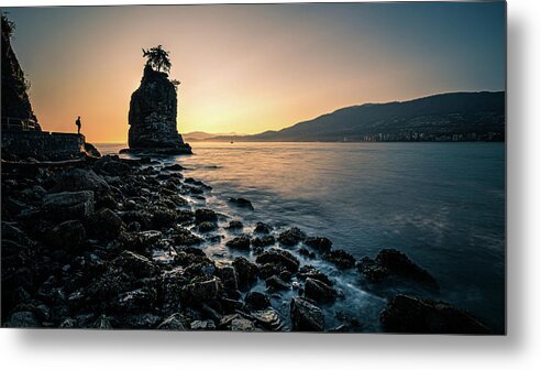 Canada Metal Print featuring the photograph Siwash Rock - Vancouver, Canada - Travel Photography by Giuseppe Milo