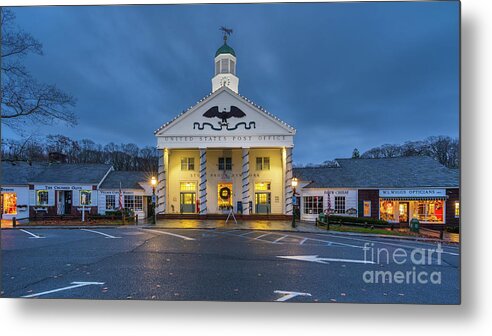 Stony Brook Post Office Metal Print featuring the photograph Stony Brook Village at Dawn by Sean Mills