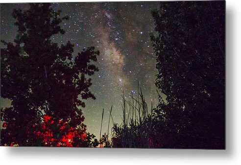 Milky Way Metal Print featuring the photograph Summers Night by Ivars Vilums