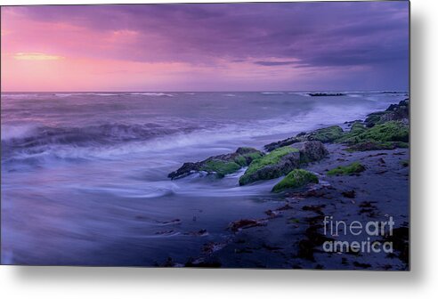 Gulf Metal Print featuring the photograph Sunset Surf On The Gulf Of Mexico, Venice, Florida by Liesl Walsh