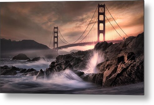 Bridge Metal Print featuring the photograph The Bridge by Paul M