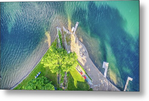 Finger Lakes Metal Print featuring the photograph Top Down Keuka Lake 2019 by Anthony Giammarino