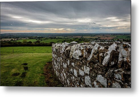 Slane Metal Print featuring the photograph View from Hill of Slane, Co. Meath, Ireland by Susie Weaver