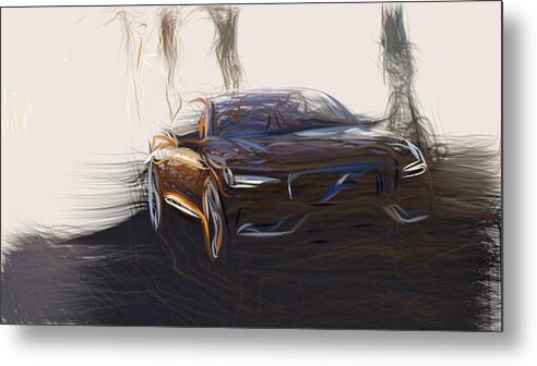 Volvo Metal Print featuring the digital art Volvo Estate Drawing by CarsToon Concept
