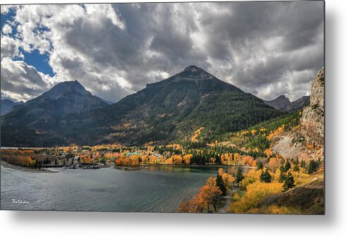 Waterton Park Metal Print featuring the photograph Waterton Park Town Site by Tim Kathka