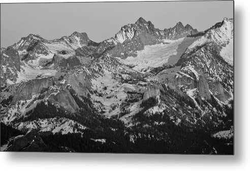Great Western Divide Metal Print featuring the photograph Great Western Divide Sequoia National Park #1 by Brett Harvey