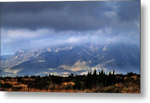 Ligiht Metal Print featuring the photograph Guadalupe Mountains by George Taylor
