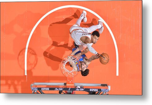 Nba Metal Print featuring the photograph Oklahoma City Thunder v San Antonio Spurs #1 by Michael Gonzales