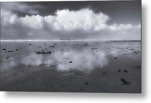 Black And White Photography Metal Print featuring the photograph Remnants #1 by Allan Van Gasbeck