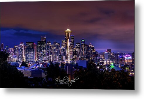 Skyline Metal Print featuring the photograph Seattle's Kerry Park #1 by Mark Joseph