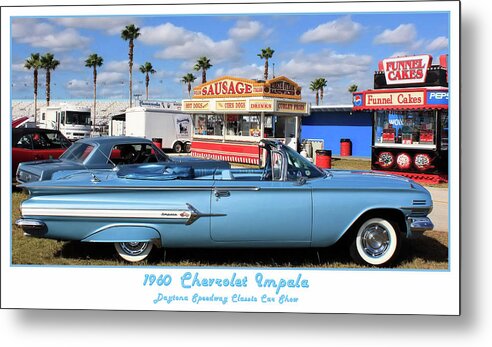 Fine Art Metal Print featuring the photograph 1960 Chevy Impala by Robert Harris