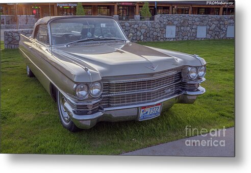 South Lake Tahoe Metal Print featuring the photograph 1963 Cadillac convertible by PROMedias US