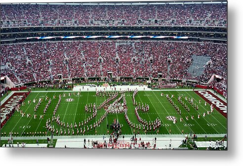Gameday Metal Print featuring the photograph Bama Script A #7 by Kenny Glover