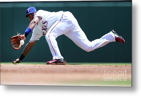People Metal Print featuring the photograph Elvis Andrus by Tom Pennington