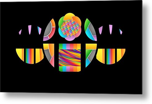 Abstract Metal Print featuring the digital art Abstraction by Nancy Ayanna Wyatt