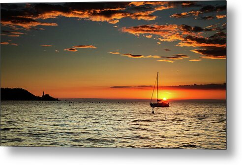 Sunset Metal Print featuring the photograph Adriatic Sunset by Ian Middleton