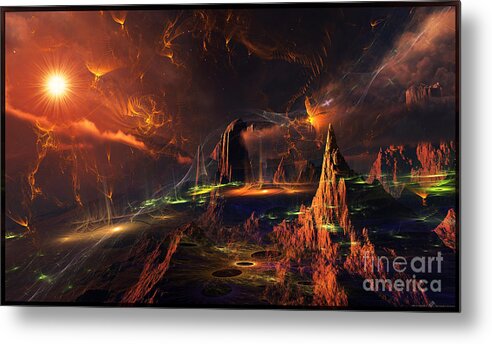 Alien Life Metal Print featuring the digital art After Life I - Digital Artwork by Leonard Rubins