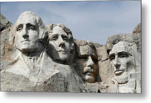 American Metal Print featuring the photograph American Monuments by Action