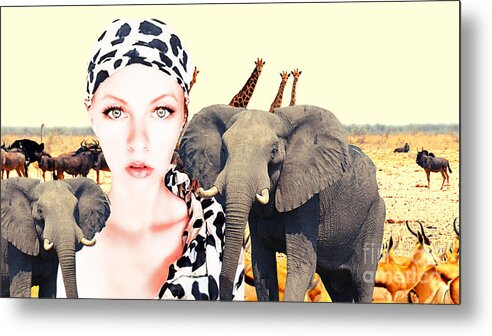 Animalright Metal Print featuring the photograph Animarights by Yvonne Padmos