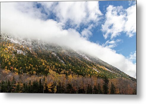 Autumn Metal Print featuring the photograph Autumn in the White Mountains NH 7 by Michael Saunders