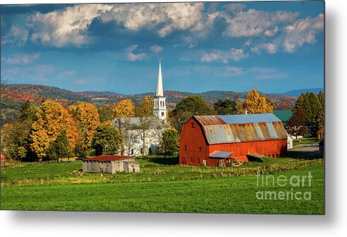 Peacham Metal Print featuring the photograph Autumn in Winter in Peacham by Scenic Vermont Photography