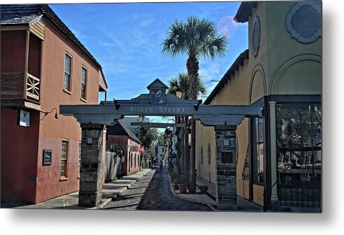 Street Metal Print featuring the photograph Aviles Street by George Taylor