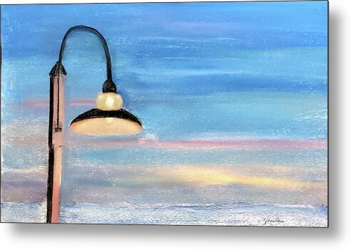 Beach Metal Print featuring the painting Beach Light by Claudette Carlton