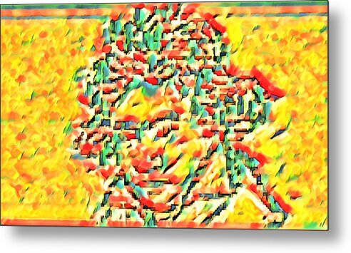  Metal Print featuring the mixed media Beethoven Delaware by Bencasso Barnesquiat