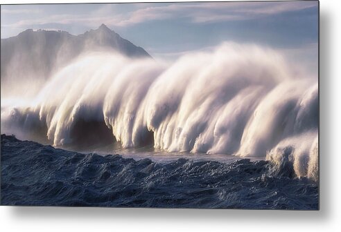 Wave Metal Print featuring the photograph Big Waves by Mikel Martinez de Osaba