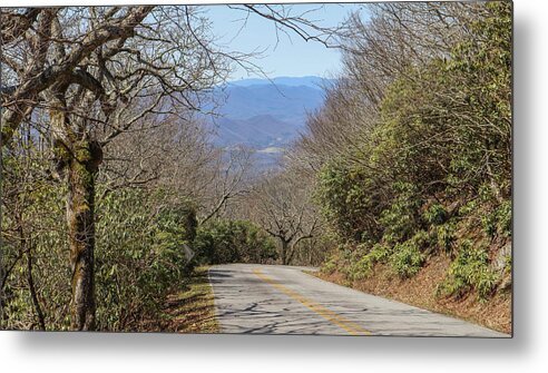 Brasstown Bald Metal Print featuring the photograph Brasstown Bald Downhill by Ed Williams