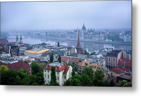 Architecture Metal Print featuring the digital art Budapest by Kevin McClish