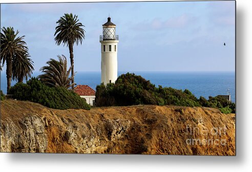 Photography Metal Print featuring the photograph California Lighthouse by Erin Marie Davis