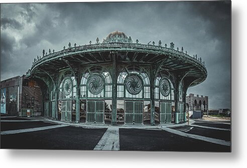 Nj Shore Photography Metal Print featuring the photograph Carousel Building - Asbury Park by Steve Stanger