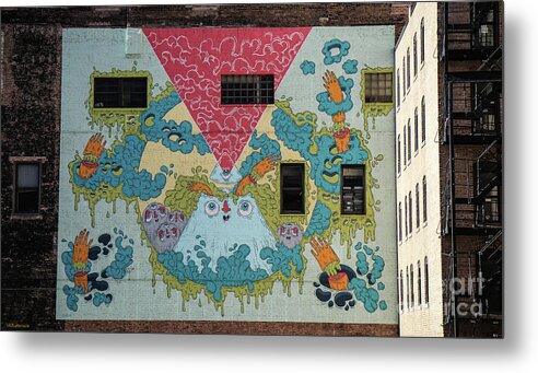 Chicago Metal Print featuring the photograph Chicago Mural by Veronica Batterson