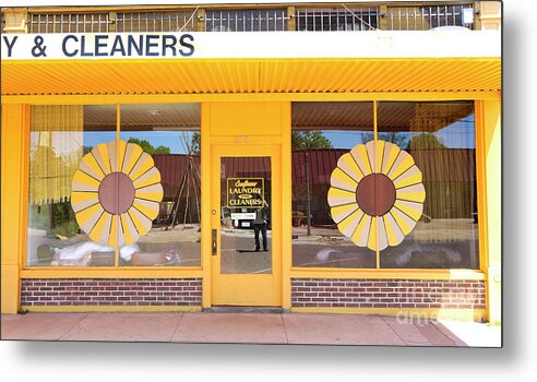 Blues Trail Metal Print featuring the photograph Cleaners Clarksdale MS 61 Blues Trail by Chuck Kuhn