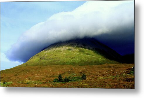 Cloud Cap - Skye Metal Print featuring the photograph Cloud Cap - Skye, Scotland by Gene Taylor