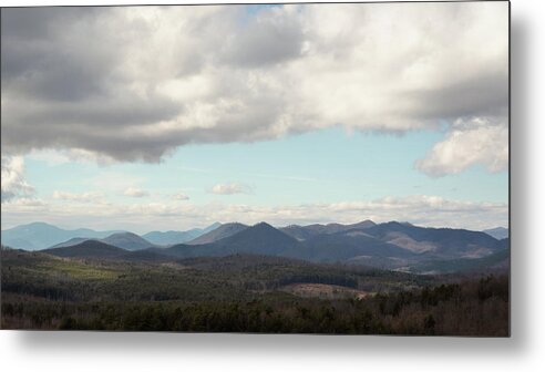 Blue Ridge Mountains Metal Print featuring the photograph Clouds and Mountains by Joni Eskridge