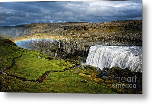 Dettifoss Metal Print featuring the photograph Detti-Bow by Neil Shapiro