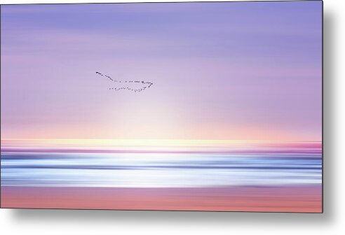 Abstract Metal Print featuring the photograph Dreamy Beach Landscape by Nicklas Gustafsson