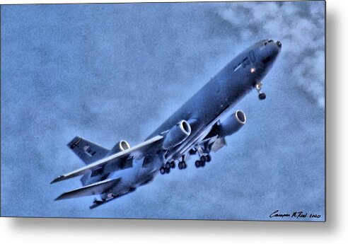 Kc-10 Metal Print featuring the mixed media Extender on Final by Christopher Reed