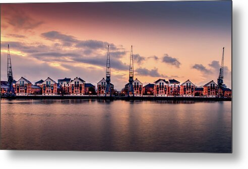 Cityscape Metal Print featuring the photograph First Light by Doug Stratton