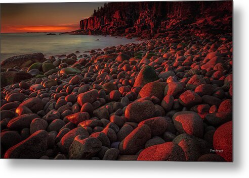 Acadia National Park Metal Print featuring the photograph First Light on a Maine Coast by Tim Bryan