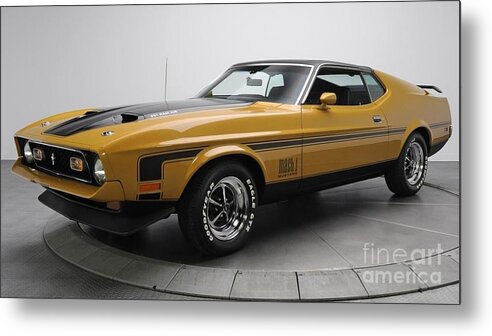 Ford Metal Print featuring the photograph Ford Mustang Mach 1 by Action