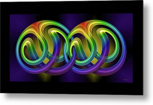 2d Metal Print featuring the digital art Fractalcality by Brian Wallace
