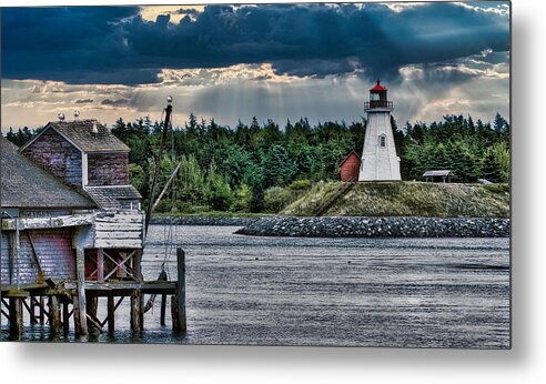 Campobello Island Metal Print featuring the photograph Friar's head lighthouse by Gary Shepard