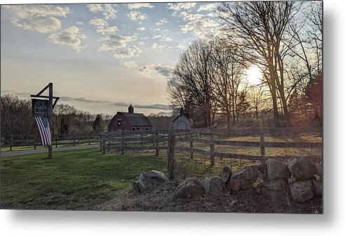 Gypsy Woods Farm Metal Print featuring the photograph Gypsy Woods Farm - North Stonington CT by Kirkodd Photography Of New England