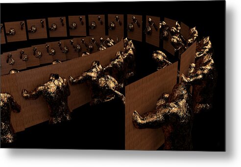 House Of Commons Metal Print featuring the digital art House of Uncommons by Carmen Hathaway