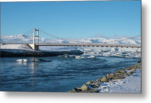 Iceland Metal Print featuring the photograph Iceland Jokusarlon Bridge by William Kennedy